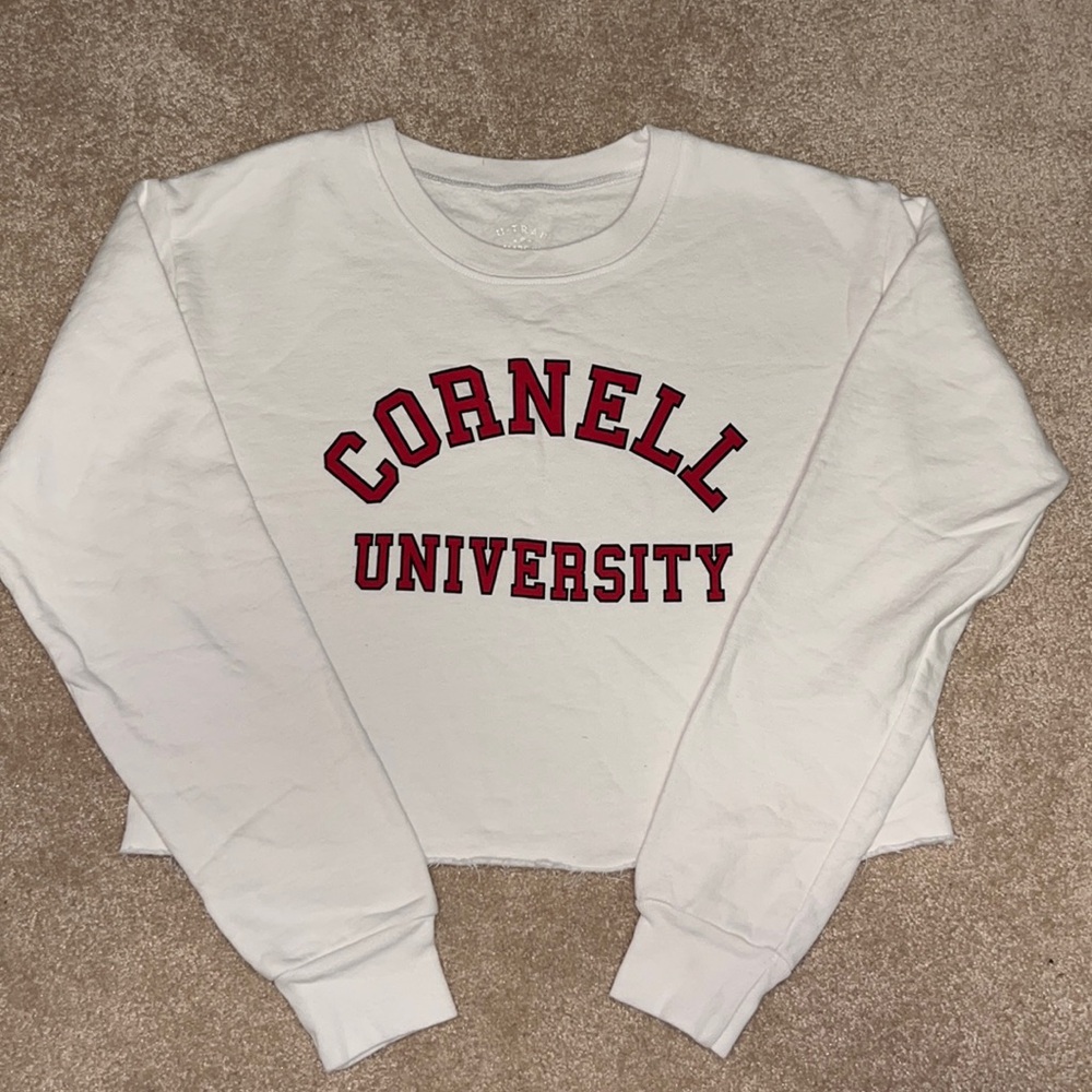 Cornell University crop sweatshirt size small